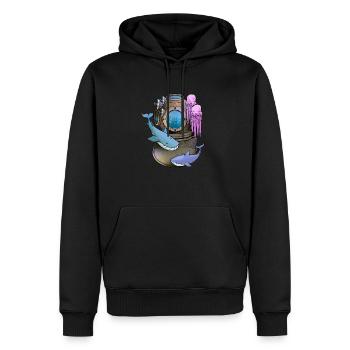 Deep Sea Scuba Diver Gift - Männer Premium Bio Hoodie - Schwarz - Vorne - Nico (187cm)