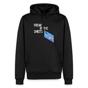 Freak In Den Laken Excel - Männer Premium Bio Hoodie - Schwarz - Vorne - Nico (187cm)