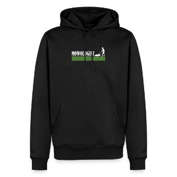 Rasen Mähen Gartenarbeit Rasenmäher Rasenpflege - Männer Premium Bio Hoodie - Schwarz - Vorne - Nico (187cm)
