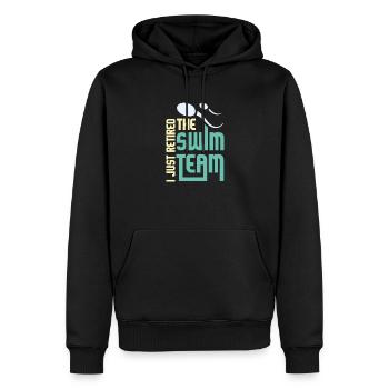 I Just Retired the Swim Team Post Vasectomy - Sweat à capuche Premium bio Homme - noir - Devant - Nico (187cm)