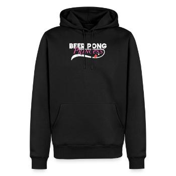Bière Pong Pong English Princess - Sweat à capuche Premium bio Homme - noir - Devant - Nico (187cm)