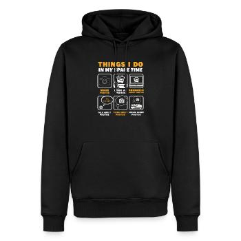 Photography Things I Do In My Spare Time Funny - Männer Premium Bio Hoodie - Schwarz - Vorne - Nico (187cm)