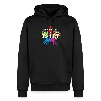 Offizielle Tagesmutter - Männer Premium Bio Hoodie - Schwarz - Vorne - Nico (187cm)