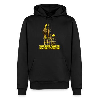 Feuerwehr Mann Feuerwehrmann Frau fire department - Männer Premium Bio Hoodie - Schwarz - Vorne - Nico (187cm)
