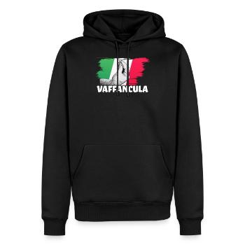 Vaffanculo Italienisch Italiener Italien Lustig - Männer Premium Bio Hoodie - Schwarz - Vorne - Nico (187cm)