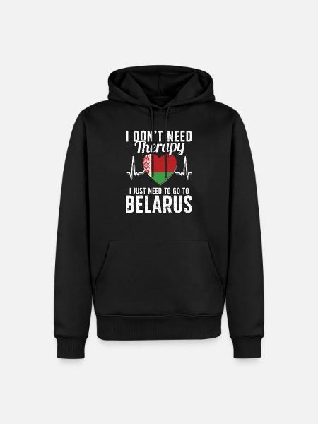 Belarus flag I Belarus Souvenirs - Men’s Premium Organic Hoodie - black