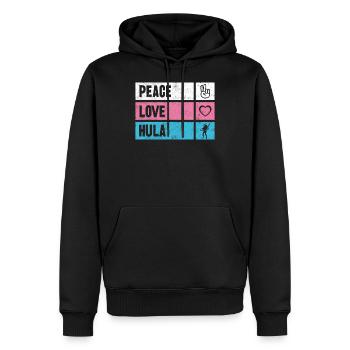 Hulla Hoop Hula Mature Hullers cadeau - Sweat à capuche Premium bio Homme - noir - Devant - Nico (187cm)