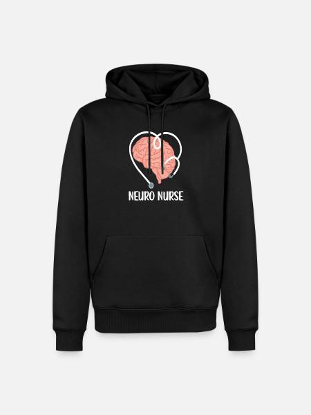 Neurology nurse neuro-nurse - Men’s Premium Organic Hoodie - black