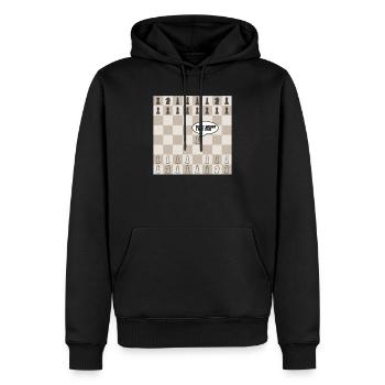 Schach - Männer Premium Bio Hoodie - Schwarz - Vorne - Nico (187cm)