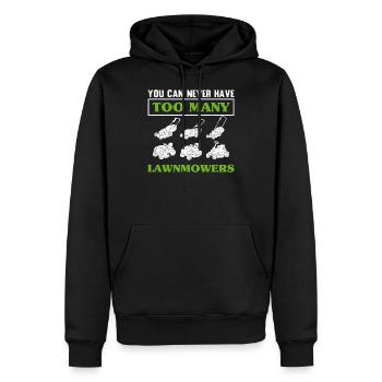 You Can Never Have Too Many Lawnmowers Lawn Mower - Sweat à capuche Premium bio Homme - noir - Devant - Nico (187cm)