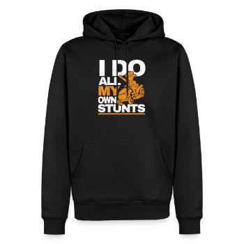 I Do All My Own Stunts Lawnmower Mower Gardener - Sweat à capuche Premium bio Homme - noir - Devant - Nico (187cm)