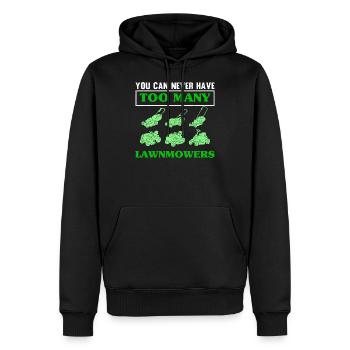 You Can Never Have Too Many Lawnmowers Mower Lawn - Sweat à capuche Premium bio Homme - noir - Devant - Nico (187cm)