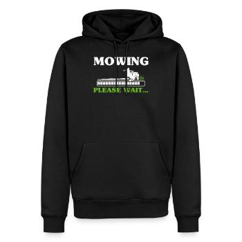 Lawn Mowing Please Wait Lawnmower Mow Gardener - Sweat à capuche Premium bio Homme - noir - Devant - Nico (187cm)