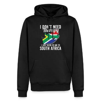 South Africa flag I South African Souvenirs - Männer Premium Bio Hoodie - Schwarz - Vorne - Nico (187cm)