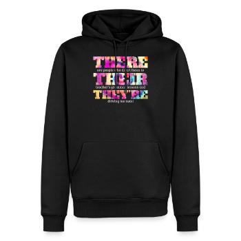 Englischlehrer Geschenke Englischklasse Grammatik - Männer Premium Bio Hoodie - Schwarz - Vorne - Nico (187cm)