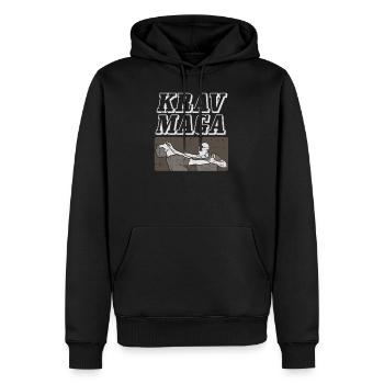 Krav Maga IDF Israel Kampfsport MMA Boxen - Männer Premium Bio Hoodie - Schwarz - Vorne - Nico (187cm)
