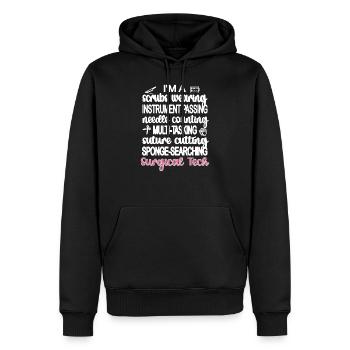 Chirurgisch-Technische Assistentin OP-Technikerin - Männer Premium Bio Hoodie - Schwarz - Vorne - Nico (187cm)