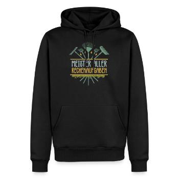 Gärtner Hobbygärtner - Meister Aller - Männer Premium Bio Hoodie - Schwarz - Vorne - Nico (187cm)