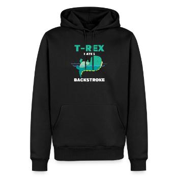 TRex Hates Backstrope Swim Athlete Swimming - Sweat à capuche Premium bio Homme - noir - Devant - Nico (187cm)