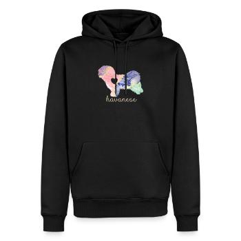 Havanese Liebhaber Hundebesitzer Havanese Mama - Männer Premium Bio Hoodie - Schwarz - Vorne - Nico (187cm)