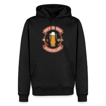 SONS OF HEFEWOIZA SCHWOBALAND - Männer Premium Bio Hoodie - Schwarz - Vorne - Nico (187cm)