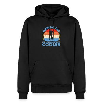 Running Dad Endurance Run - Men’s Premium Organic Hoodie - black - Front - Nico (187cm)