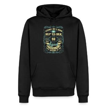 Septembre 1961 60e anniversaire 60 ans pour les hommes - Sweat à capuche Premium bio Homme - noir - Devant - Nico (187cm)