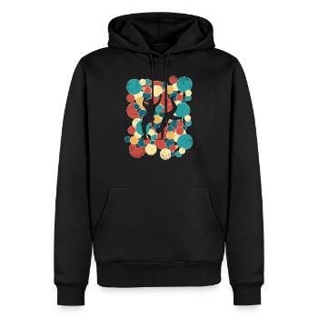 Capoeira - Männer Premium Bio Hoodie - Schwarz - Vorne - Nico (187cm)
