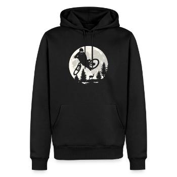 Mountain Biking - Männer Premium Bio Hoodie - Schwarz - Vorne - Nico (187cm)