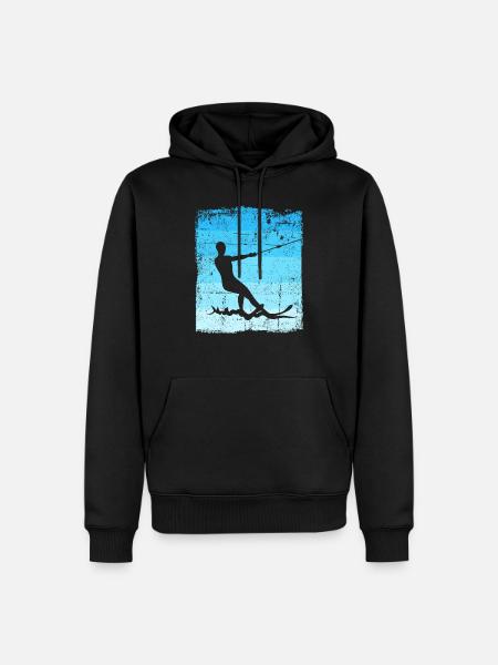 Water skiing Waterskiing Water skiers - Men’s Premium Organic Hoodie - black