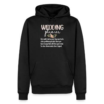 Hochzeitsplaner Eventmanager Ehe Wedding Planner - Männer Premium Bio Hoodie - Schwarz - Vorne - Nico (187cm)
