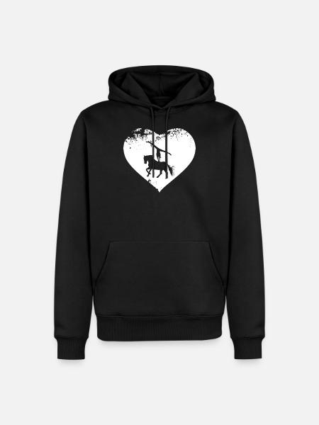 Pferde Pferd Voltigierer Voltigieren Volti - Männer Premium Bio Hoodie - Schwarz