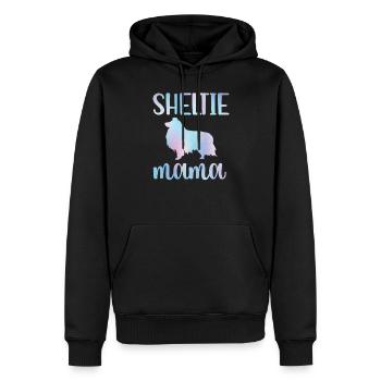 Sheltie Mama Shetland Sheepdog Hundebesitzerin - Männer Premium Bio Hoodie - Schwarz - Vorne - Nico (187cm)