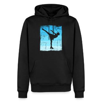 Eiskunstlauf Schlittschuhlauf Eis Figuren Tanz - Männer Premium Bio Hoodie - Schwarz - Vorne - Nico (187cm)