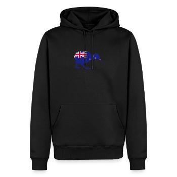 Kiwi Vogel kiwivogel Neuseeland - Männer Premium Bio Hoodie - Schwarz - Vorne - Nico (187cm)