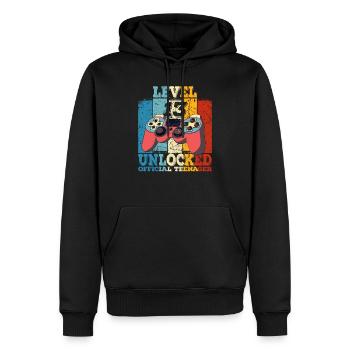 Geburtstag 13 Offizielle Teenager Junge Level 13 - Männer Premium Bio Hoodie - Schwarz - Vorne - Nico (187cm)
