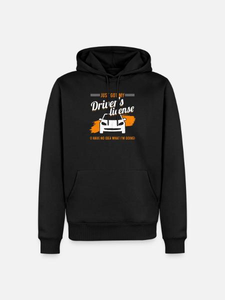 Driving Permit Teen Driver Just Got My Driver's - Herre Premium økologisk hoodie - sort