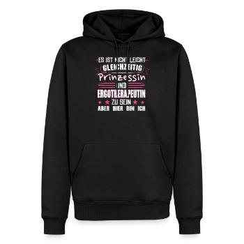Ergotherapeutin - Männer Premium Bio Hoodie - Schwarz - Vorne - Nico (187cm)