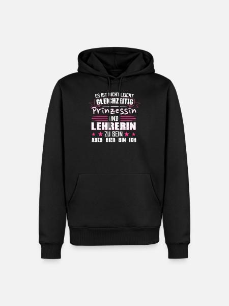 lehrerin - Männer Premium Bio Hoodie - Schwarz