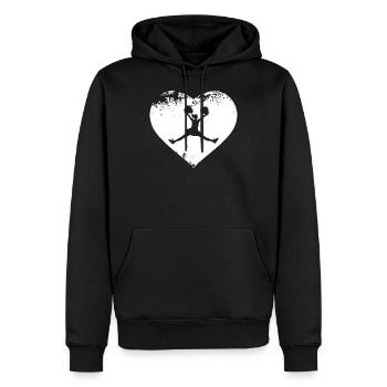 Pom-pom girl Cheerleading Pom pom girl Cheer - Sweat à capuche Premium bio Homme - noir - Devant - Nico (187cm)
