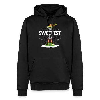 Christmas Family Matching The Sweetest Elf Poison - Sweat à capuche Premium bio Homme - noir - Devant - Nico (187cm)