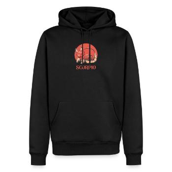 Scorpion Sternzeichen Katze Geburtstag Kätzchen - Männer Premium Bio Hoodie - Schwarz - Vorne - Nico (187cm)