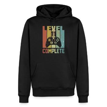 Niveau 11 Complet chemise d’anniversaire de la jeunesse Cadeau - Sweat à capuche Premium bio Homme - noir - Devant - Nico (187cm)