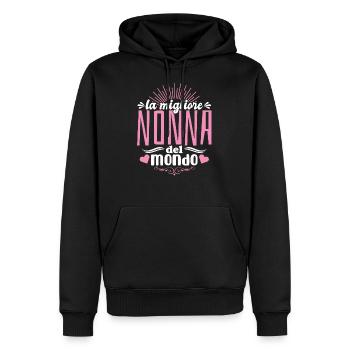 Nonna migliore del mondo Idee Regali compleanno - Männer Premium Bio Hoodie - Schwarz - Vorne - Nico (187cm)