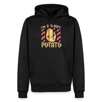 Potato Kartoffel - Männer Premium Bio Hoodie - Schwarz - Vorne - Nico (187cm)