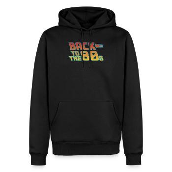 Geburtstag 80er - Männer Premium Bio Hoodie - Schwarz - Vorne - Nico (187cm)