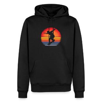 Skateboarding Skateboard Skateboarder Vintage - Männer Premium Bio Hoodie - Schwarz - Vorne - Nico (187cm)