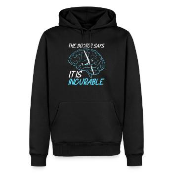 Planeurs Planeurs Planeurs Voler - Sweat à capuche Premium bio Homme - noir - Devant - Nico (187cm)