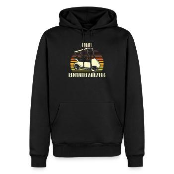 Mein Rentnerfahrzeug Golf Caddy Golfplatz Rente - Männer Premium Bio Hoodie - Schwarz - Vorne - Nico (187cm)