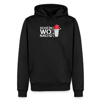 Pfälzer Weihnachten Pälzer Dialekt Mundart Schorle - Männer Premium Bio Hoodie - Schwarz - Vorne - Nico (187cm)
